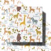 RUSPEPA 4th Birthday Wrapping Paper for Kids, Mini Roll, Jungle