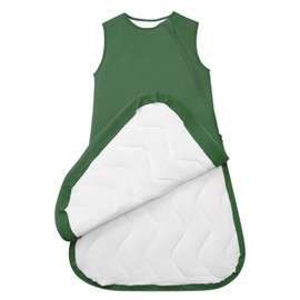 PurComfy Quilted Supersoft Sleep Sack, 2.5 TOG Premium Bamboo Viscose Warm Baby Sleeping Bag, 2-Way Zipper 6-15 Months (Forest)