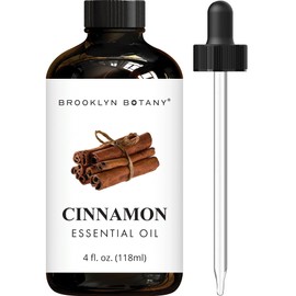 Brooklyn Botany Brooklyn Botany Cinnamon Essential Oil - Huge 4 Fl Oz - 100% Pure and Natural - Premium Grade with Dropper - for Aromatherapy and Diffuser