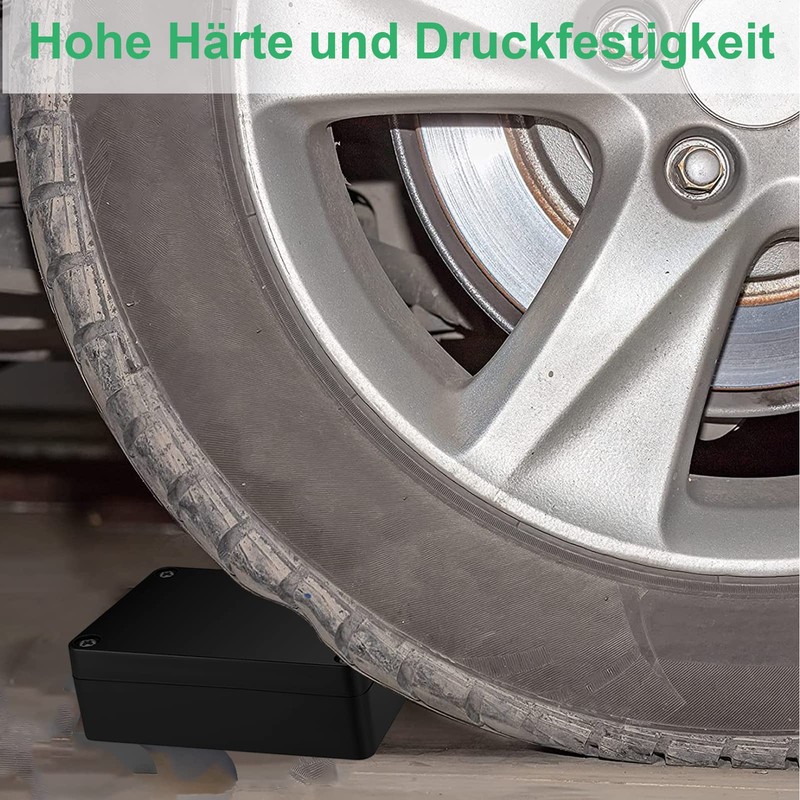 Surface-Mounted Junction Box, Black Electronic Housing, Plastic Covers, for DIY