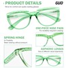 GUD 12-Pack Reading Glasses, Half Moon Design Readers For Women,