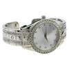 Blekon Collections Quartz Women's 34mm Case Elegant Rhinestone Bangle Watch