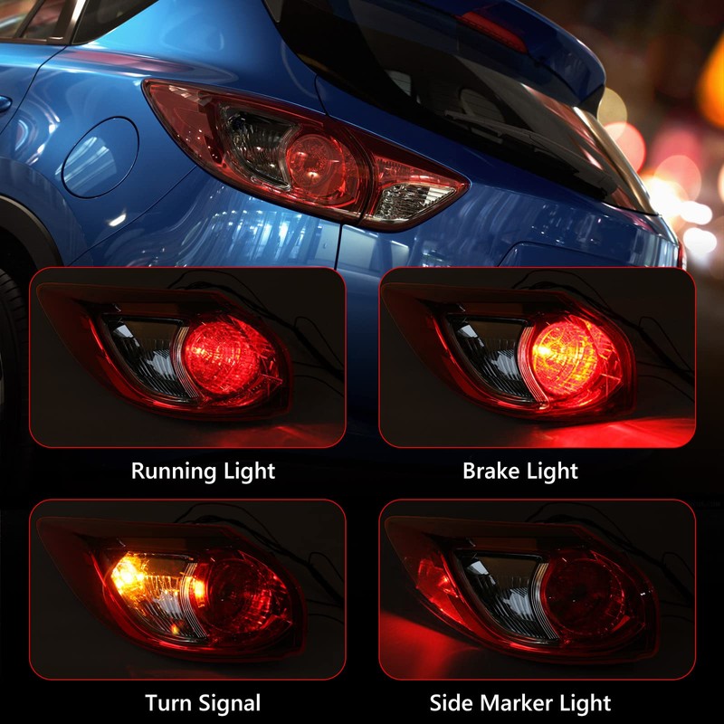 Huray Left Tail Light Fit for Mazda CX-5 2013-2016 Taillight