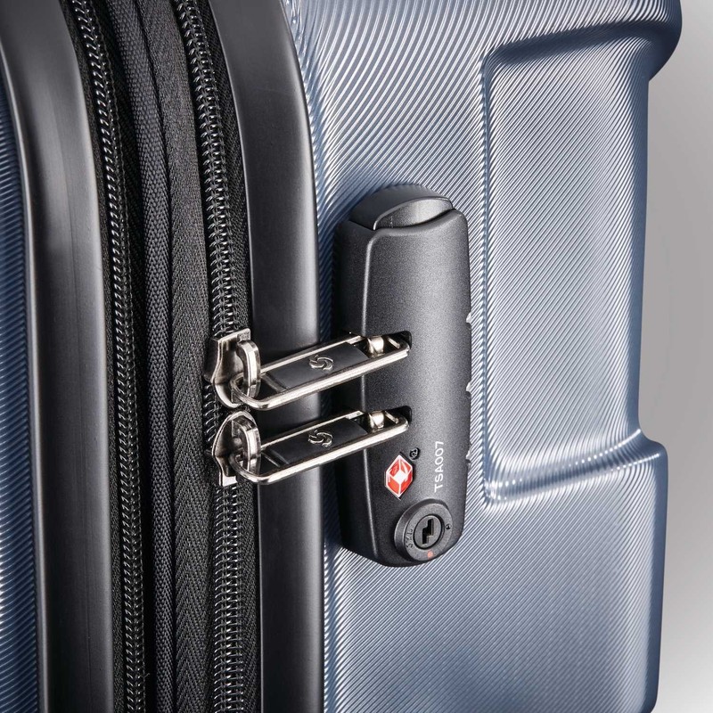 Samsonite Centric Hardside Expandable Luggage with Spinner Wheels, Blue Slate,