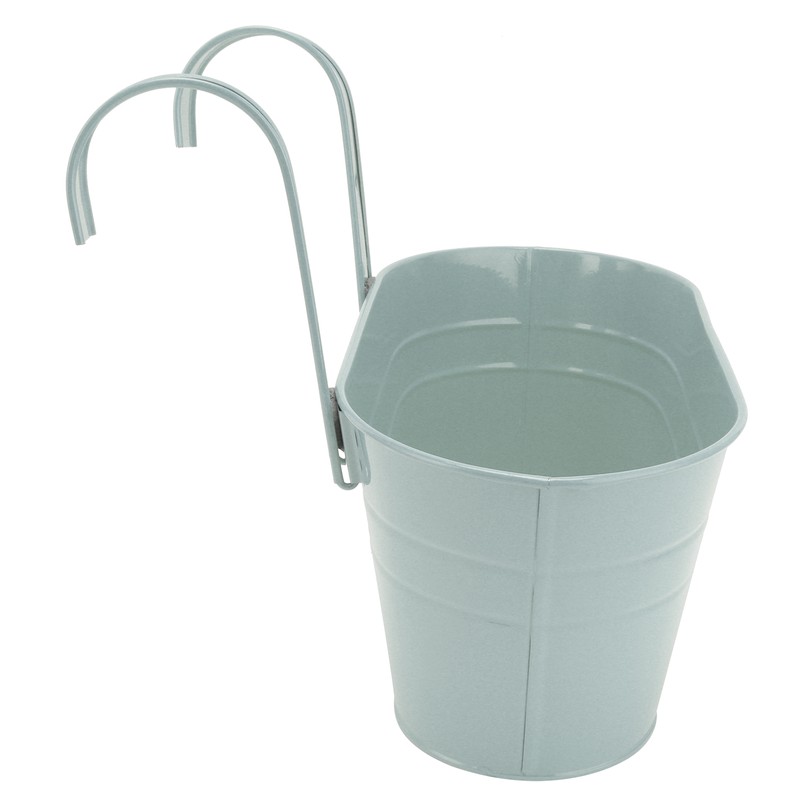 Hanging Flower Planter Iron Bucket Flower Pot Holder with Detachable