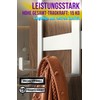 4happy Door Coat Rack for Hanging in White - Powerful