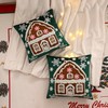 Tosleo Set of 2 Winter Velvet Cushion Covers 45 x