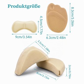 Sibba 5 Pairs Heel Pads Heel Grips Shoe Filler Toe Inserts