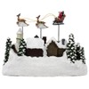 Kurt Adler Battery Operated Musical LED Village with Santa and