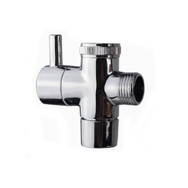 Faucet Diverter Valve with Aerator, Upgraded Bathroom/Kitchen Sink to Hose Diverter Brass Adapter Valve, 3 Way Water Flow Control Switch (Female, 22mm)