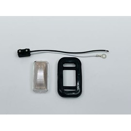 Amber 6 LED 2.5" Truck Trailer RV Side Marker Clearance Light Clear Lens