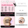 Skymore Eyebrow Ruler, 100Pcs Eyebrow Stencil Microblading Ruler, Disposable Eyebrow