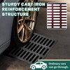 Tongmo 20x20 Cast Iron Drain Grate, B125 Class Sewer Grate,