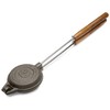 Rome's Round Jaffle Iron with Steel and Wood Detachable Handles