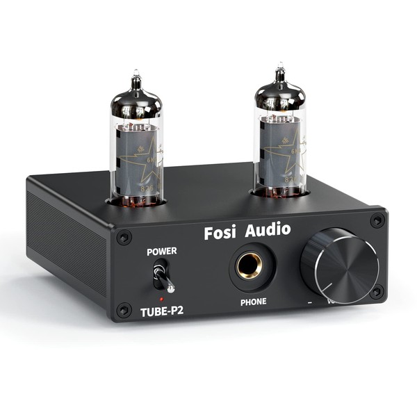 Fosi Audio P2 Headphone Amplifier Vacuum Tube Headphone Amp Mini