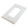 MyCableMart Wall plate: 1 Gang Decor Outer Frame, White