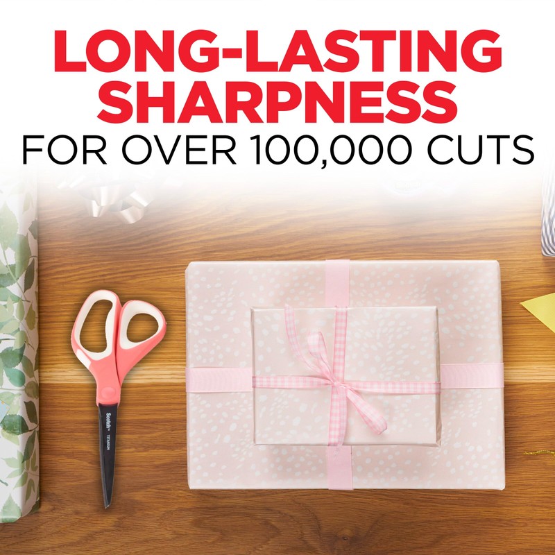 Scotch Brand Precision Ultra Edge Scissors, Left- or Right-Handed, 8