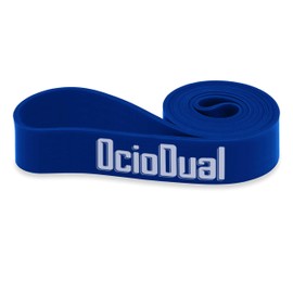 OcioDual Fitness Band Latex Band Exercise Band Rubber Band Gym Band Resistance Level: 31-68 kg / 68-150 LB, 21 mm, Blue