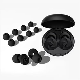 Tapones Auditivo,Tapones Auditivos para Dormir,Reduce hasta 28dB, Incluye Estuche Portátil y 4 Pares de Almohadillas de Silicona (S/M/L), Ideal para C
