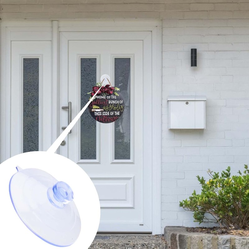 AccEncyc Suction Cup 65mm/2.5'' Glass Suction Pads Clear PVC Sucker