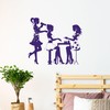 Vinyl Wall Decal Beauty Salon Hairdresser Manicure Nail Fashion Model