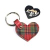 JAJABOON Heart-Shaped Pick Case Key Chain with Beard, Guitar Pick