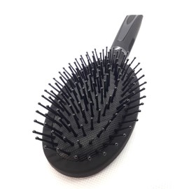 Ladies Oval Hair Brush Lightweight Soft Grip Padded Nylon Pins
