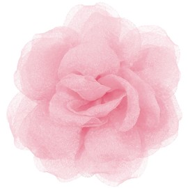 Mecool 4.33" Chiffon Rose Hair Clip for Weddings Party Brooch Pins Corsage Hair Head Clip | Hair Jewellery Barrette Hair clips Women Accessories | Flower Hair Clips Girls | Wedding Flowers-Pink