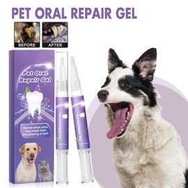 4 Stück Pet Oral Repair Gel Stift Für Hunde, Pet Oral Restoration Whitening Gel Reinigungsstift Für Haustier Zahnbürsten, Haustier Zahnreinigungsstift Für Die Mundpflege Von Haustieren