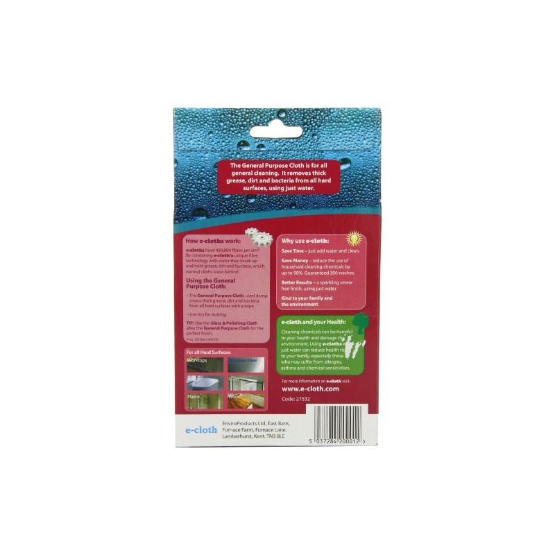 Enviroproducts E-cloth General Purpose Cloth (Pack of 2)