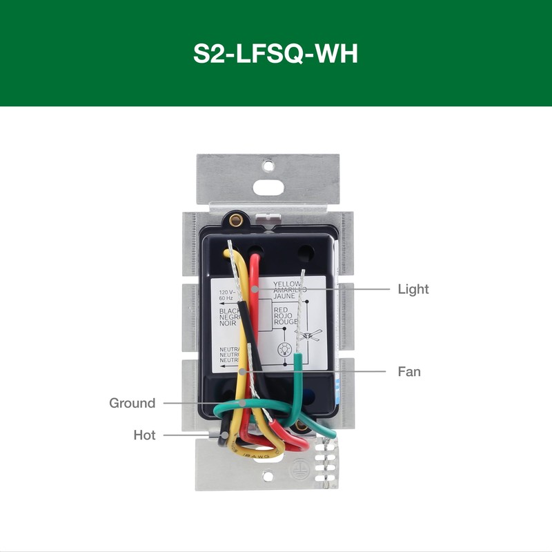 Lutron Skylark Fan Switch and Light Dimmer, 3-Speed Fan and