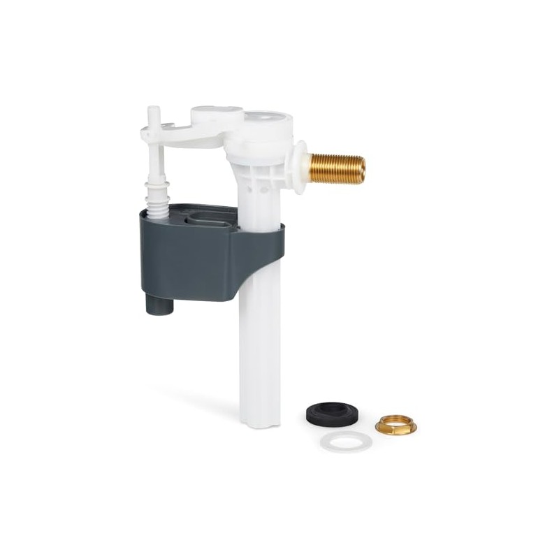 Toilet Cistern Fill Valve, Inlet Valve, Side Supply 1/2" Brass