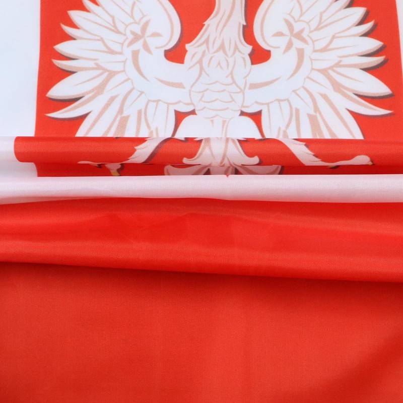 Poland with eagle Flag 2' x 3' for a pole