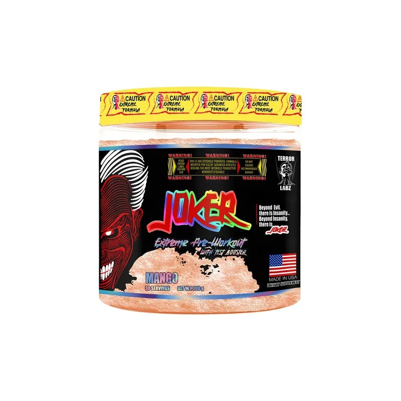 Pre Entreno Terror Labz Joker Extreme 300g Servicios Sabor Mango