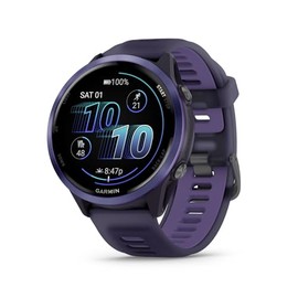 Garmin® Forerunner® 570, 47 mm, Reloj Inteligente avanzado con GPS para Correr y triatlón, visualización AMOLED, características de Entrenamiento y recuperación, Imperial Purple/Indigo
