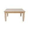 International Concepts Java Square Coffee Table Unfinished