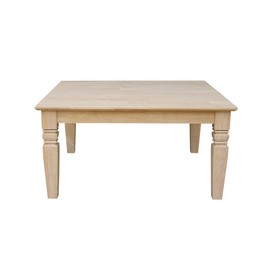 International Concepts Java Square Coffee Table Unfinished