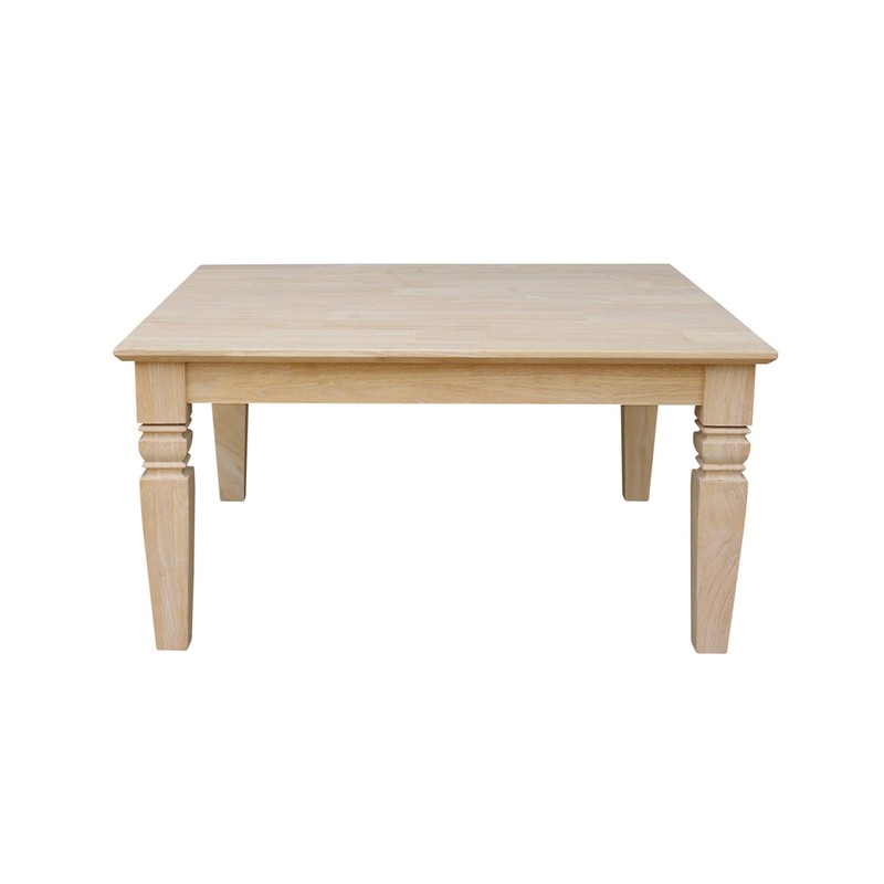 International Concepts Java Square Coffee Table Unfinished