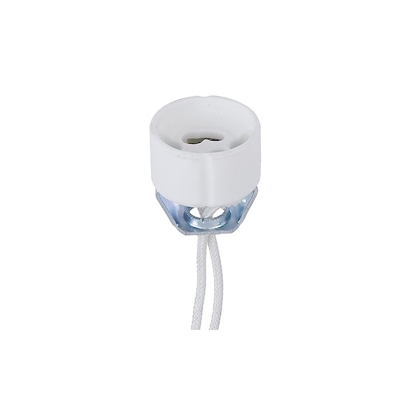 B&P Lamp® Porcelain GU10 Halogen Socket with 1/8IP Hickey, 12"