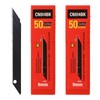 FOSHIO 100PCS 30 Degree Carbon Steel Snap Off Blades 9mm