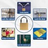 Lamondre Padlock 2 Pack Padlocks, Small Padlock with Keys, Mini