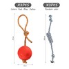 CQQNIU 3Pcs Teething Balls And 3Pcs Teething Rope Knots, Pet