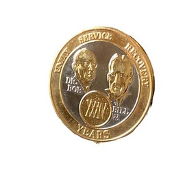 2 Year AA Founders Medallion Bi-Plate Sobriety Chip