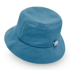 Jastore Kids Sun Hat Bucket Hat for Girls Boys Summer Sun Protection Cotton Unisex Beach Cap (US, Age, 3 Years, 6 Years, Denim Blue)