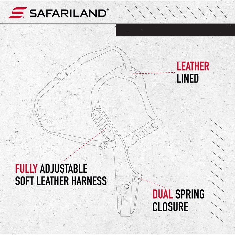 Bianchi Gun Leather X15 Plain Tan Shoulder Holster, Plain Tan,