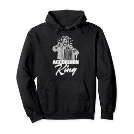 Musical Instrument Accordion King for Musicians Pullover Hoodie