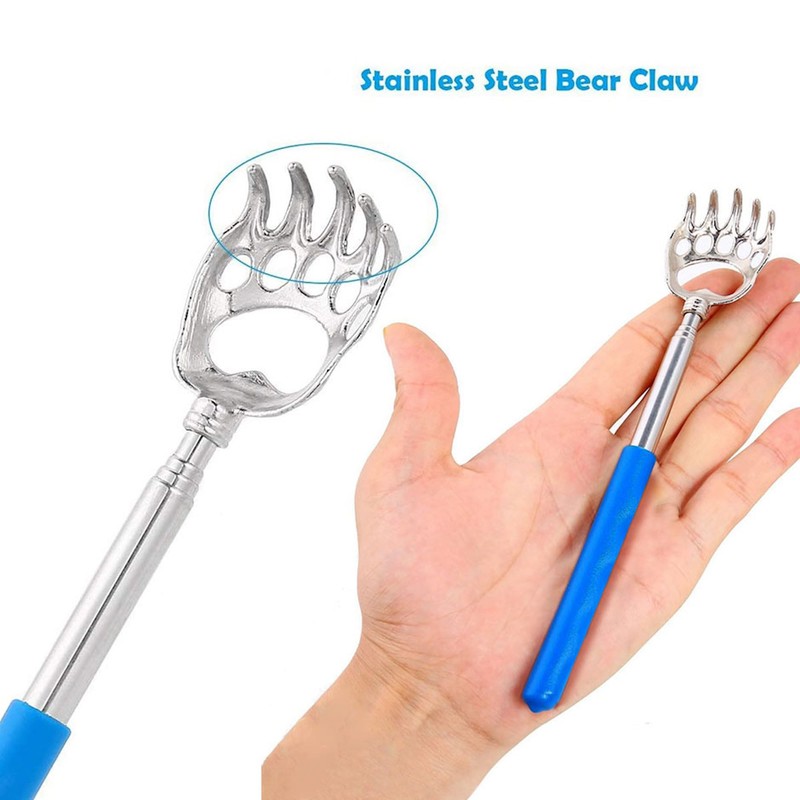 Bear Claw Telescopic Back Scratcher, Extendable Metal Claw Telescoping Backscratcher