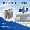 VIOKS 100 Exhaust Air Flaps, Stainless Steel, Round Extractor Flap,