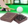 50pcs/box 12mm Cue Tips Kit Snooker Red Leather Cue Stick