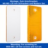 4 Pack Orange 90 x 40 x 6.5mm Size 70mm